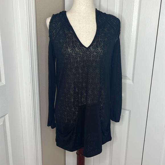 Beach Swim Black Cover Up, NWT - Picture 6 of 8